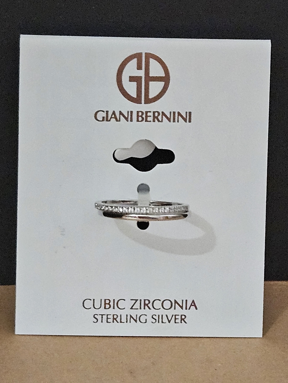 Giani Bernini Sterling silver cubic ziconia Size 8 Stacking Ring Set